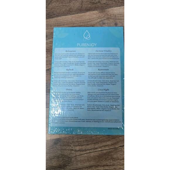 Purenjoy Bath Bombs Set 6 Therapeutic Natural & Moisturizing New Sealed - Picture 5 of 5